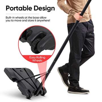 ZENY Portable Adjustable Basketball Hoop for Kids