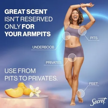 Secret Whole Body Deodorant Stick - Peach & Vanilla - 72HR Freshness