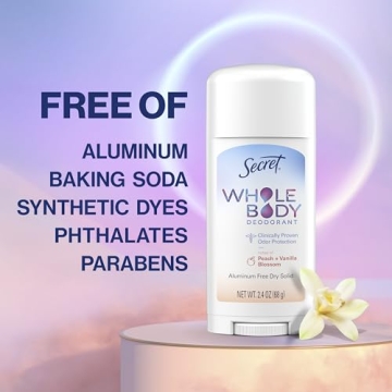 Secret Whole Body Deodorant Stick - Peach & Vanilla - 72HR Freshness