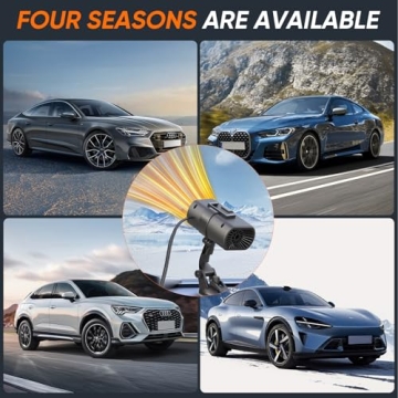 12V Car Heater 150W Fast Heating Defroster for All Vehicles