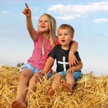 Mens Christian Faith Cross Crest American Flag T-Shirt