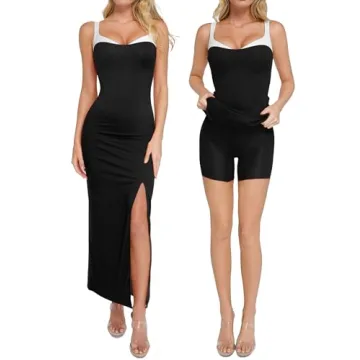 Elegant Popilush Cocktail Wedding Guest Dress with Built-in Shapewear for All Occasions
