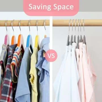 ManGotree 11.8'' Baby Velvet Hangers with Movable Clips, Non-Slip Kids Clothes Hangers, Ultra-Thin Space-Saving Children's Felt Hangers for Shirts, Pants, Dresses, Skirts, Jackets (16 Pack, Grey)