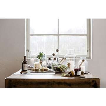 Sagaform Nature Collection Glass Oil Vinegar Carafe Set