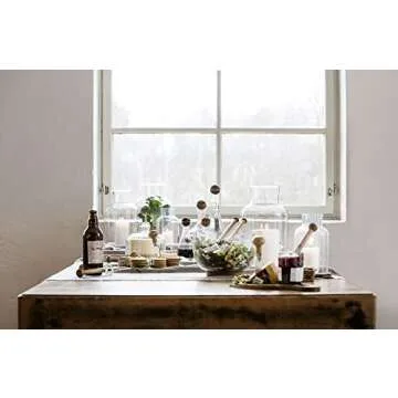 Sagaform Nature Collection Glass Oil Vinegar Carafe Set