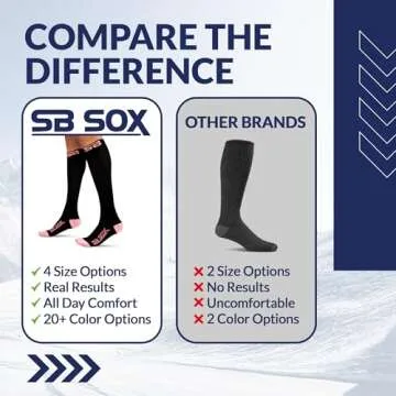 SB SOX Compression Socks for Men & Women (20-30 mmHg) - Best Support Stockings for Travel, Medical, and Sports - Perfect for Everyday Wear (Small, Black/Pink)