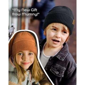 FURTALK Toddler Beanie Baby Boys Girls Beanies Kids Winter Hats Children Knit Warm Caps