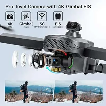 Tucok 011RTS Drone 4K Camera, GPS, Long Flight Time