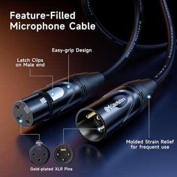 Premium XLR to XLR Cables - High Quality Mic Cord