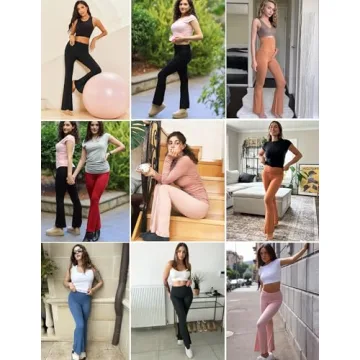 Ekouaer Women's Comfortable Flare Yoga Pants - Elegant Style