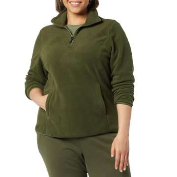 Amazon Essentials Women’s Classic-Fit Quarter-Zip Fleece