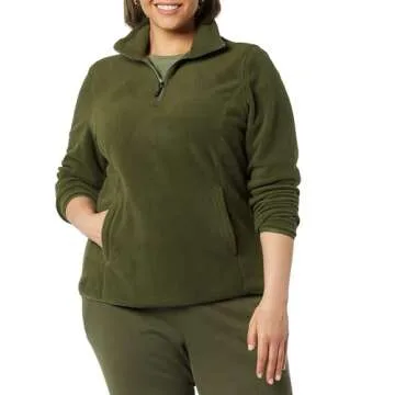 Amazon Essentials Women’s Classic-Fit Quarter-Zip Fleece