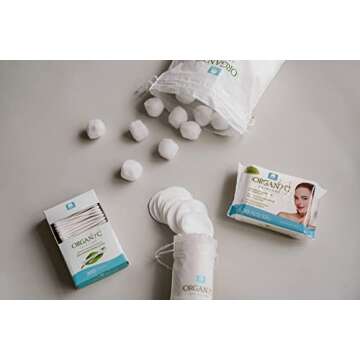 Organyc 100% Certified Organic Cotton Swabs - No Man-Made Materials, 200 Count, White