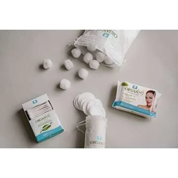 Organyc 100% Certified Organic Cotton Swabs - No Man-Made Materials, 200 Count, White