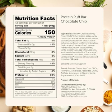 Healthy ProMix Protein Puff Bars - 12-Pack - Chocolate Chip