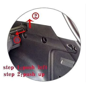 Kaungka Cargo Cover for 14-18 Subaru Forester - Black