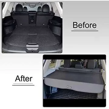 Kaungka Cargo Cover for 14-18 Subaru Forester - Black