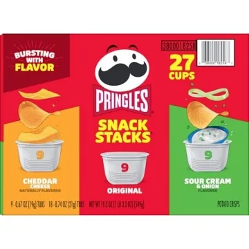 Pringles Potato Crisps Variety Pack 27 Cups Snack