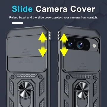 Janmitta Heavy Duty Phone Case with Kickstand and Lens Cover