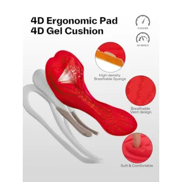 Sportneer Padded Bike Shorts - Breathable Cycling Comfort