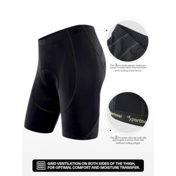 Sportneer Padded Bike Shorts - Breathable Cycling Comfort