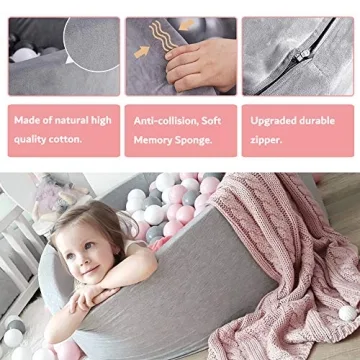 LA FEIER Deluxe Foam Ball Pit for Toddlers and Kids