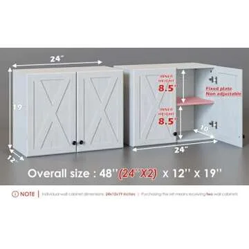Stylish Wall Storage Cabinets - Farmhouse Style for Modern Living
