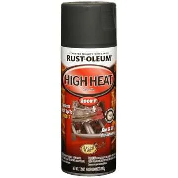 Rust-Oleum 248903 Automotive High Heat Spray Paint, 12 oz, Flat Black