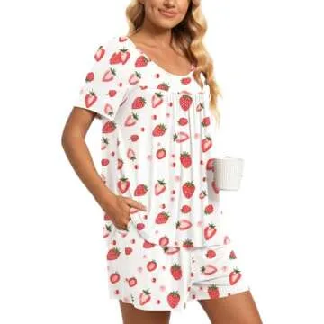 TAOHUADAO Women's Summer Pajama Set - Stylish & Comfortable