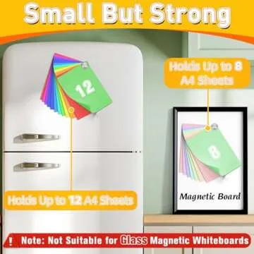Durable 16Pcs Magnetic Holders for Kitchen and Office