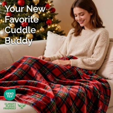 Ultra Soft Christmas Fleece Blanket - Cozy Flannel Luxury Throw for Winter