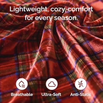 Ultra Soft Fleece Blanket - Perfect Holiday Throw for All Ages