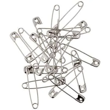 Dritz 1471 200-Piece Safety Pins, Size 2, Nickel Finish