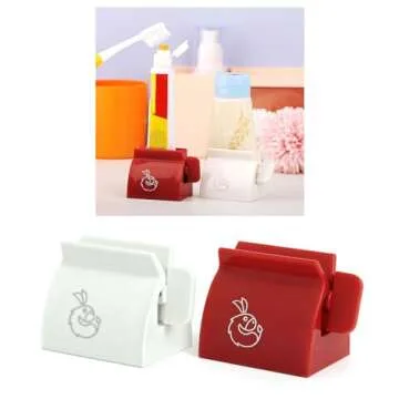 Toothpaste Squeezer Device Multifunctional Dispenser Holder Cleanser Clip Manual Lazy Tube Tool Press Bathroom Tube Toothpaste Dispenser