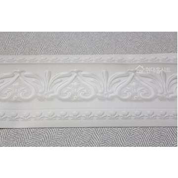 FIXPIX Royal Tulip Peel and Stick Wall Border Easy to Apply (Neutral Gray)