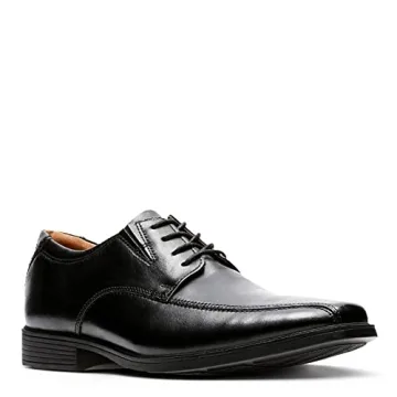 Clarks Men's Tilden Walk Oxford, Black Leather, 11 US
