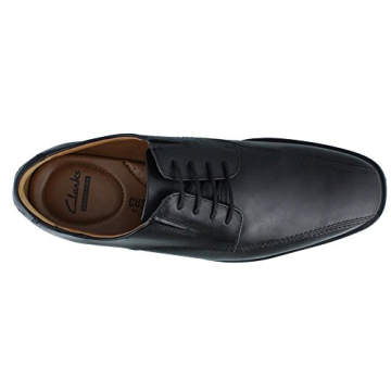 Clarks Men's Tilden Walk Oxford, Black Leather, 11 US