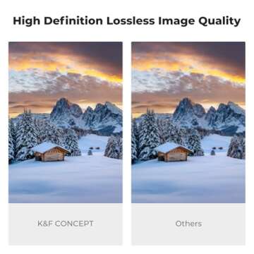 K&F Concept 82mm Putter Variable ND Filter ND2-ND400 (1-9 Stops) 28 Multi-Layer Coatings Import AGC Glass Adjustable Neutral Density Filter for Camera Lens (Nano-X Series)