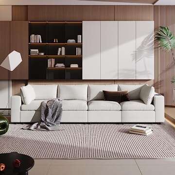 Stylish kevinplus Modular Sofa with Bluetooth Speakers