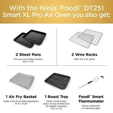 Ninja DT251 Foodi 10-in-1 Smart Air Fry Oven