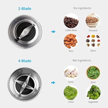 SHARDOR Electric Coffee & Spice Grinder - Versatile Kitchen Tool