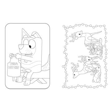 Bluey: Merry Christmas: A Coloring Book