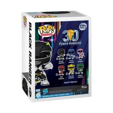 Funko POP! TV: Mighty Morphin Power Rangers 30th Anniversary - Black Ranger - Power Rangers TV - Collectable Vinyl Figure - Gift Idea - Official Merchandise - for Kids & Adults - TV Fans