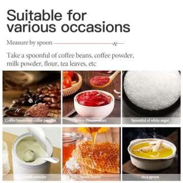 YIMOXUE Wooden Measuring Spoons - Ergonomic Design & Lanyard