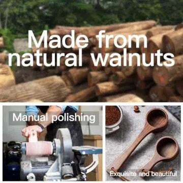 YIMOXUE Wooden Measuring Spoons - Ergonomic Design & Lanyard