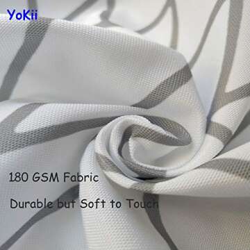 Stylish YoKii Boho Shower Curtain with Tassels