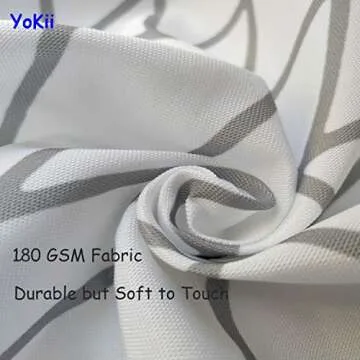 Stylish YoKii Boho Shower Curtain with Tassels