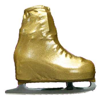Kami-So Ice Skating Metallic Boot Covers Skatewear (Gold, Adult)