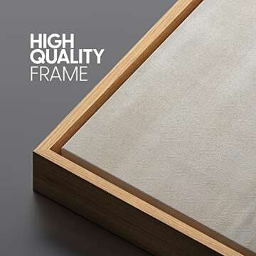 SIGNLEADER Framed Canvas Print Wall Art Grunge Pastel Brown Watercolor Vista Abstract Shapes Illustrations Modern Art Decorative Minimal Relax/Calm for Living Room, Bedroom, Office - 24"x36" Natural