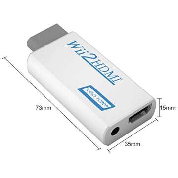 Rybozen Wii to HDMI Converter 1080P with Audio Jack